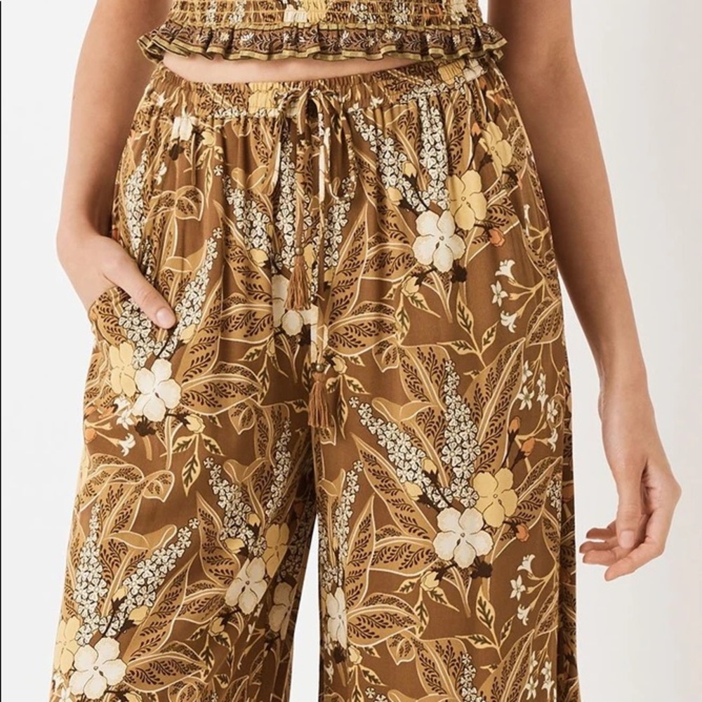 Spell Bianca Wide Leg Pants in Earth - Picture 6 of 16
